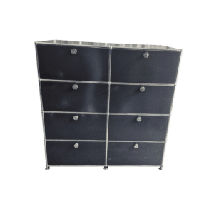 Original USM Haller Highboard 4x2 mit 8 Auszügen graphitschwarz gebraucht