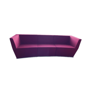 Original Lammhults Area Modul-Sofa weinrot Anya Sebton