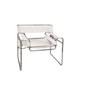 KNOLL International Chair — Rindkernleder weiß, signiert