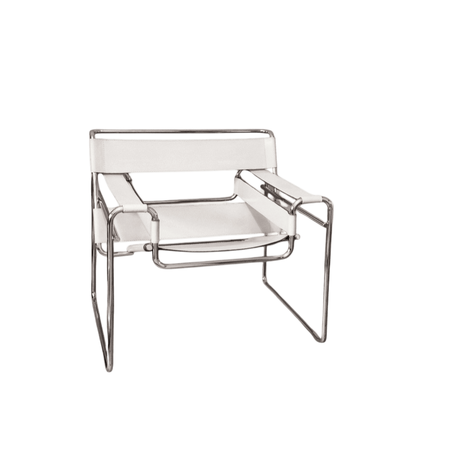 KNOLL International Chair — Rindkernleder weiß, signiert