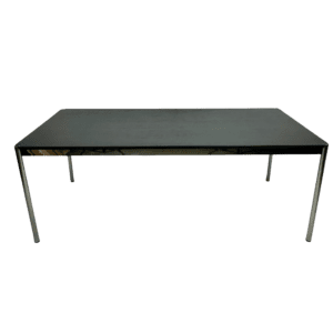 Original USM Haller Tisch 200cm x 100cm schwarz Eichefunier