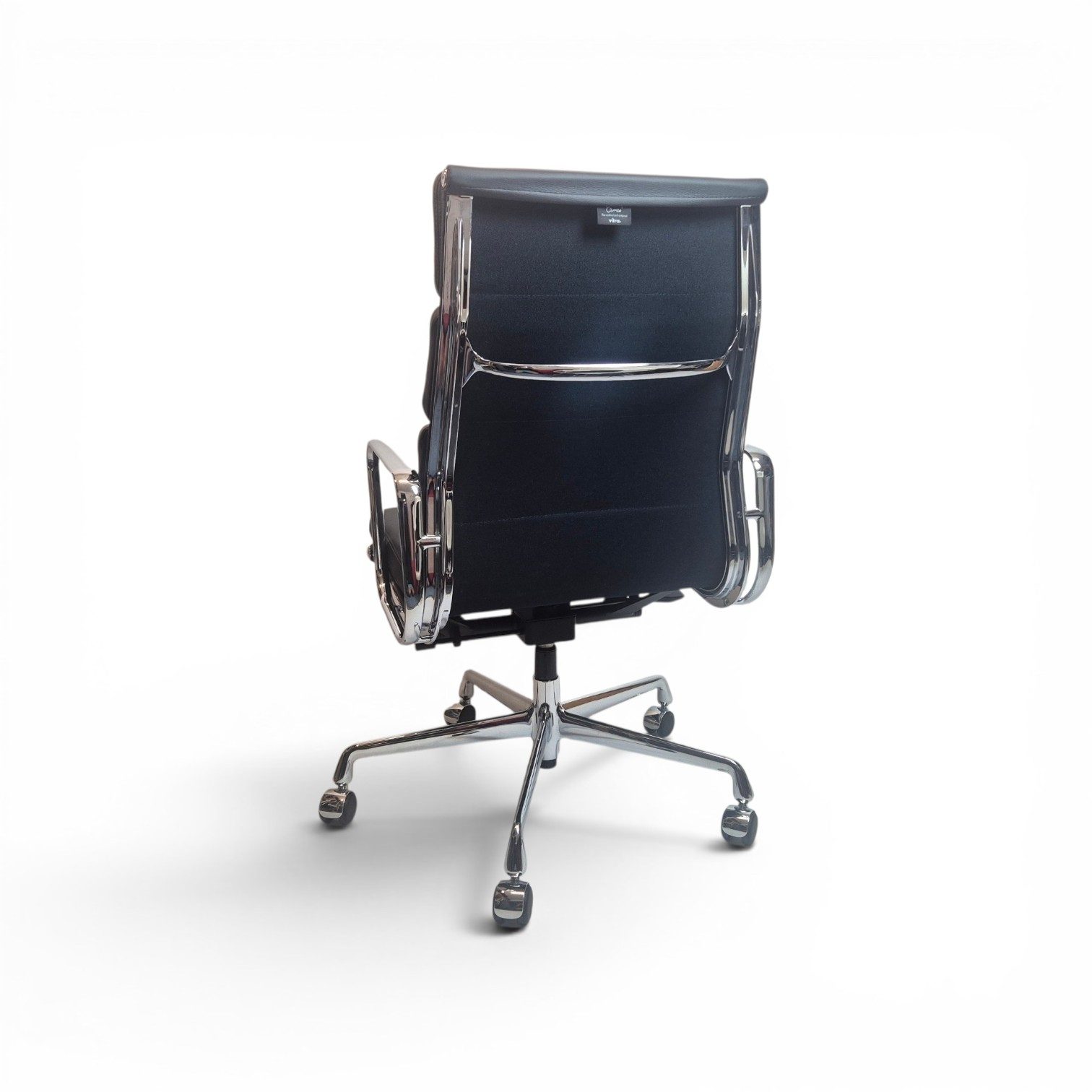 VITRA Eames Aluminium Chair EA 219 gebraucht Leder schwarz neuwertig – Bild 5