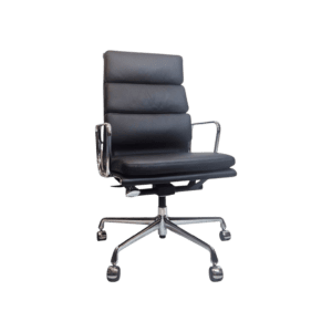 VITRA Eames Aluminium Chair EA 219 gebraucht Leder schwarz neuwertig